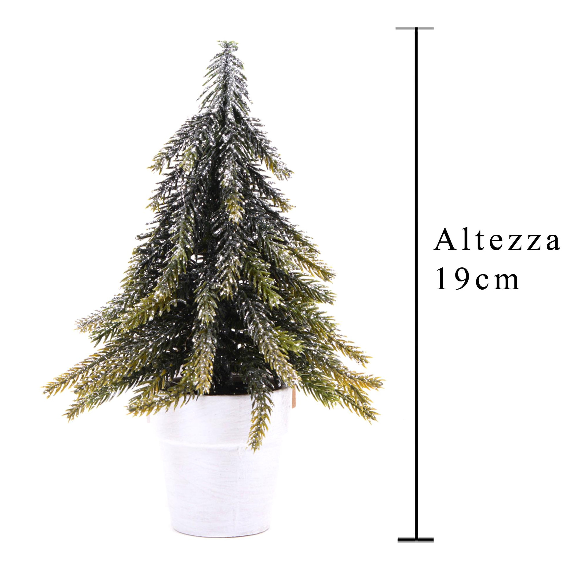 Abete Natalizio - Pezzi 6 - 10xH19x10cm - Bianchi Dino SpA