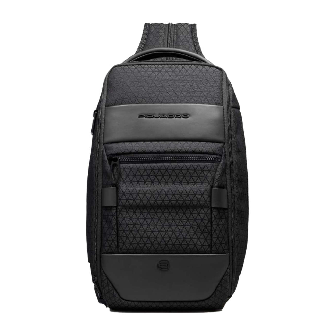 Piquadro Zaino monospalla uomo in tessuto riciclato