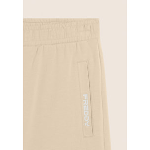 Pantaloni corti in jersey stretch con taschino