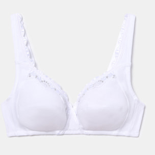 Sujetador sin aros de sujeción clásica con encaje