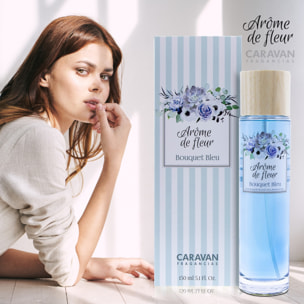 Frasco 150 ml caravan arome de fleur bouquet bleu
