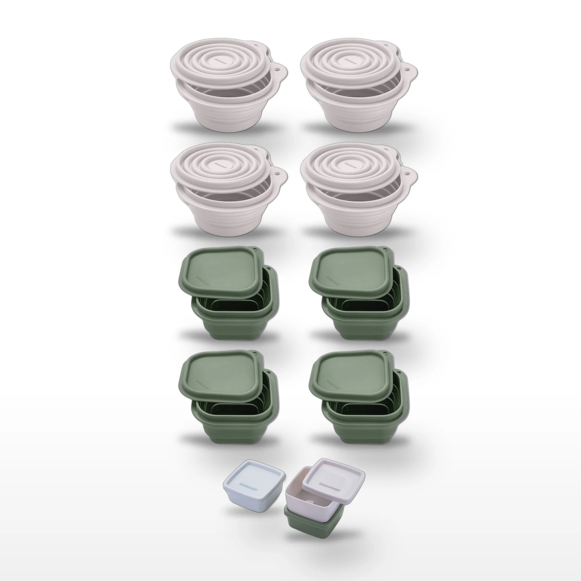 Lot de 11 boîtes hermétiques avec 3 boîtes à sauce Fackelmann Storage