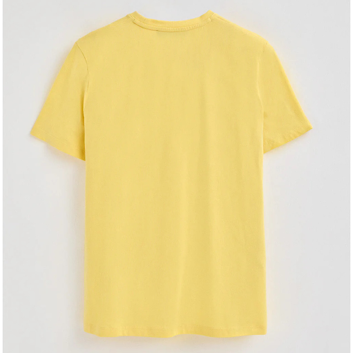 Maglietta gialla a maniche corte con taschino e ricamo Rigby Best