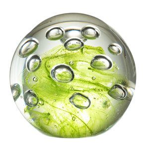 J-Line presse-papier Bulles - verre - vert - large