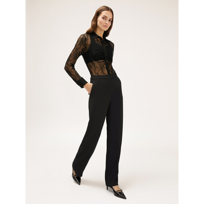 Motivi - Camisa de encaje - Negro
