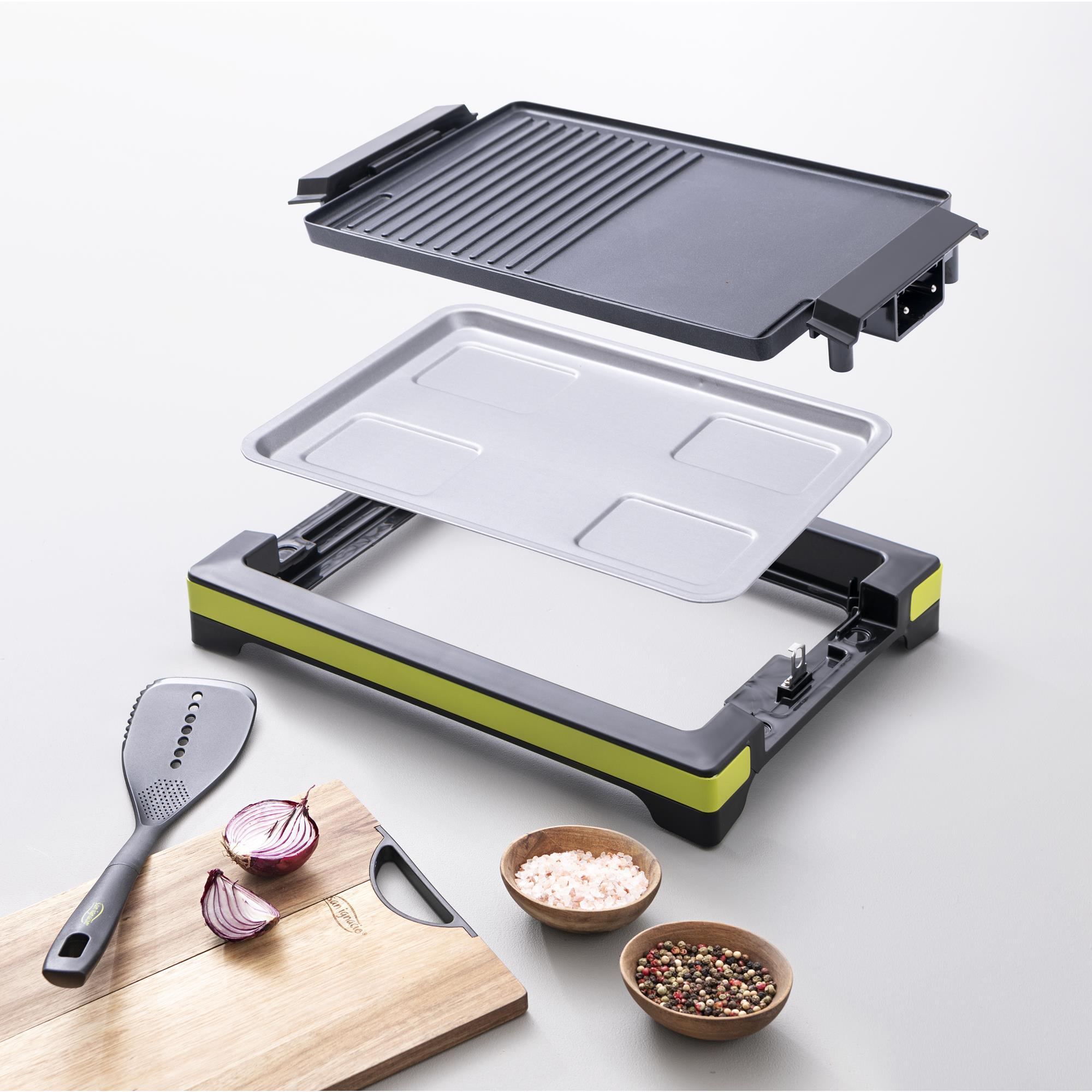 Plancha grill xtra de 2000w de 37x24,5cm antideslizante