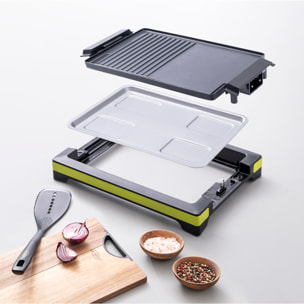 Plancha grill xtra de 2000w de 37x24,5cm antideslizante