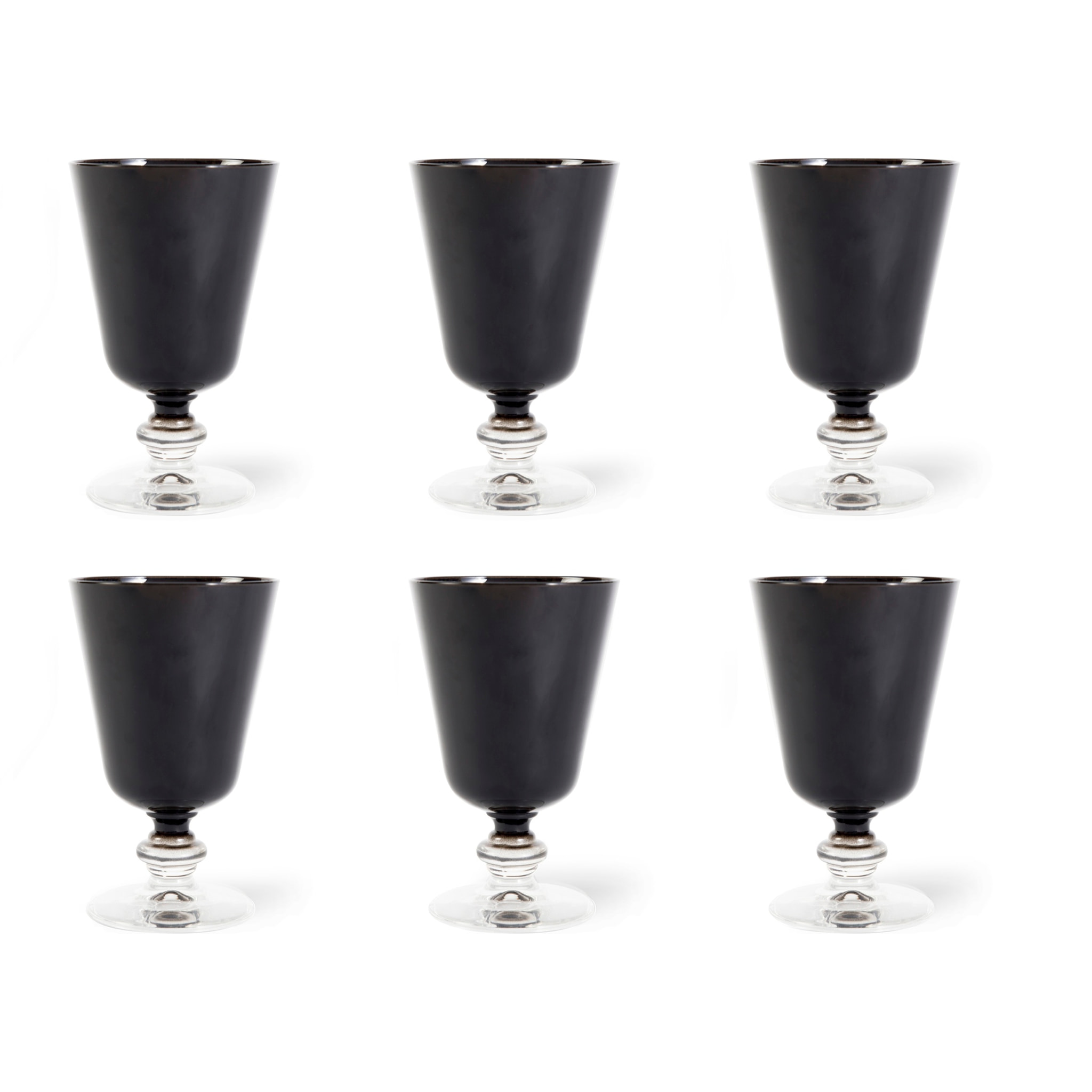 Set de 6 verres à vin Excelsa – Noble Wine, Verre Noir 28 cl