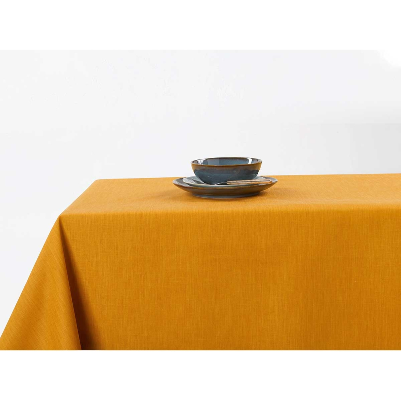 Nappe enduite anti taches - Jaune