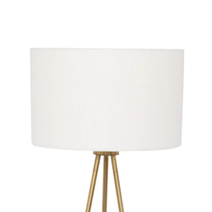 Lampadaire trépied "Arthus" doré H163cm