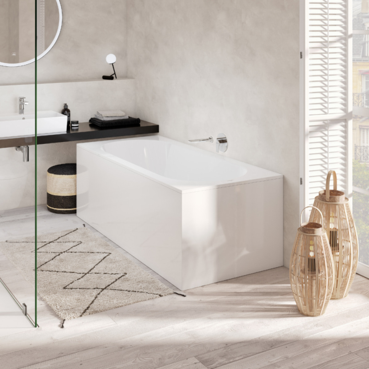 Baignoire droite VILLEROY ET BOCH Oberon Quaryl