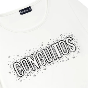 Conguitos - T-shirt casual a maniche corte stampata