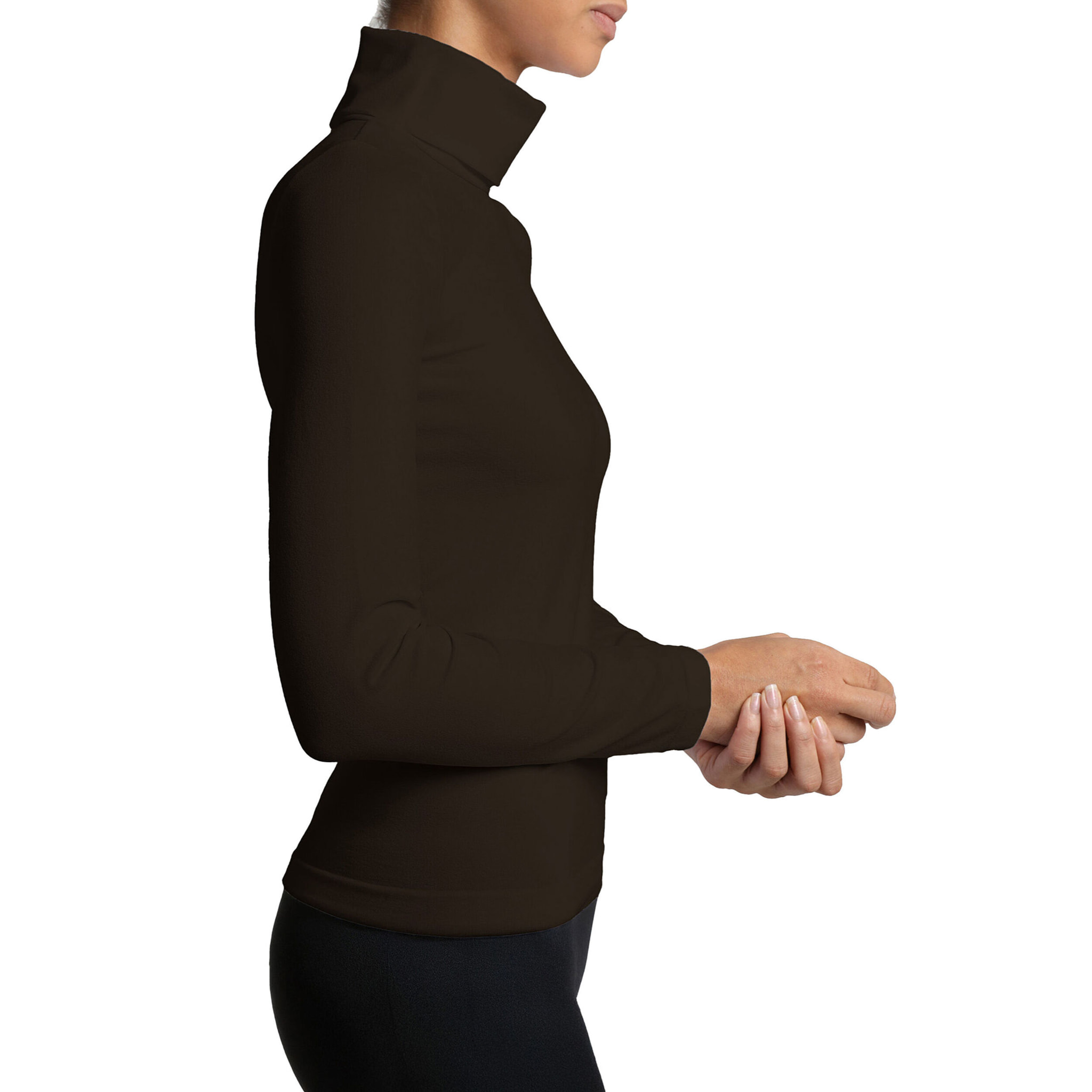Top a maniche lunghe a collo alto Turtleneck Top Long Sleeves