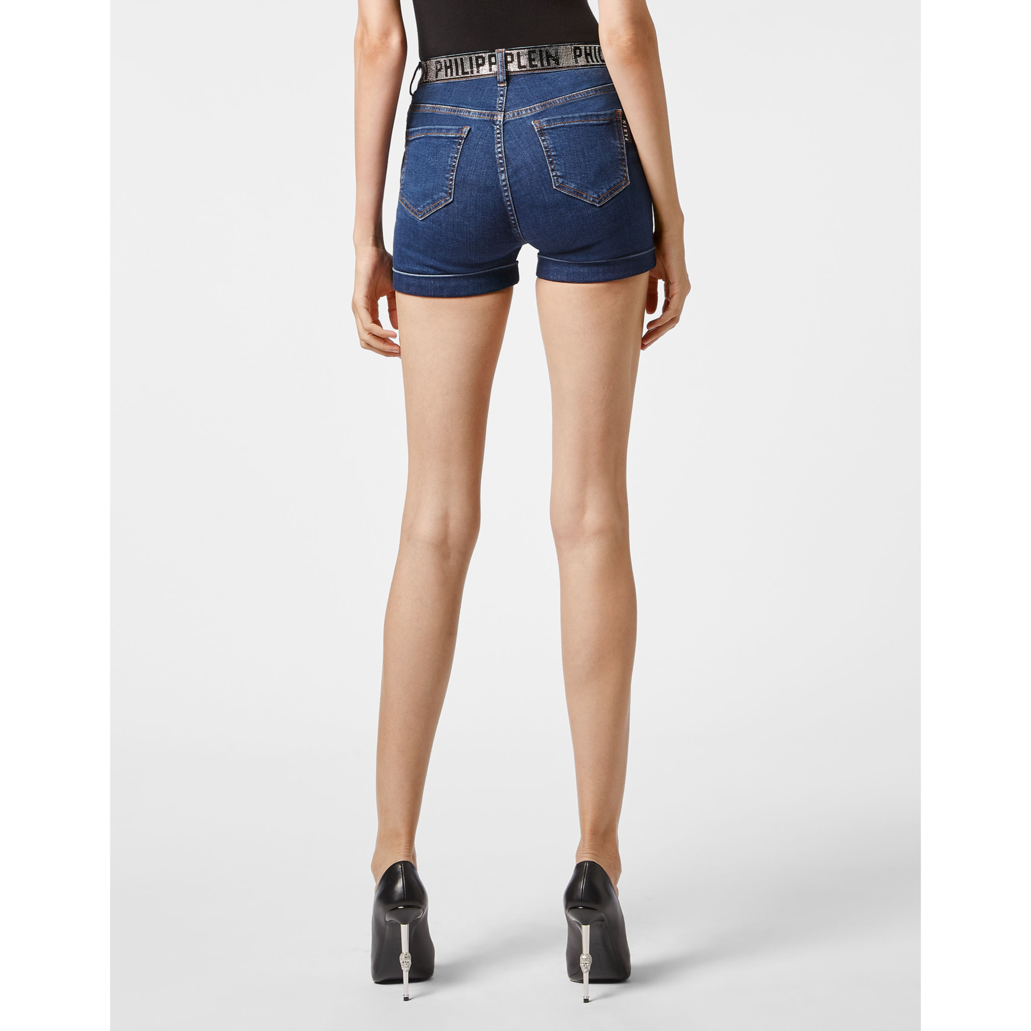 PHILIPP PLEIN Pantalones cortos vaqueros