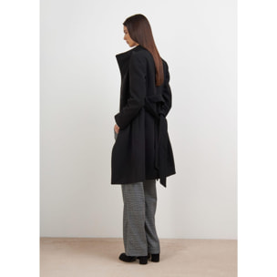 CAPPOTTO NERO CONBIPEL