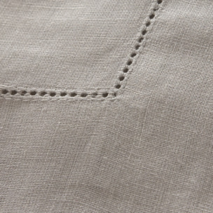 Serviette de table unie en lin, Made in France, FLORENCE , Gris Argent