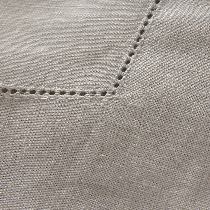 Serviette de table unie en lin, Made in France, FLORENCE , Gris Argent