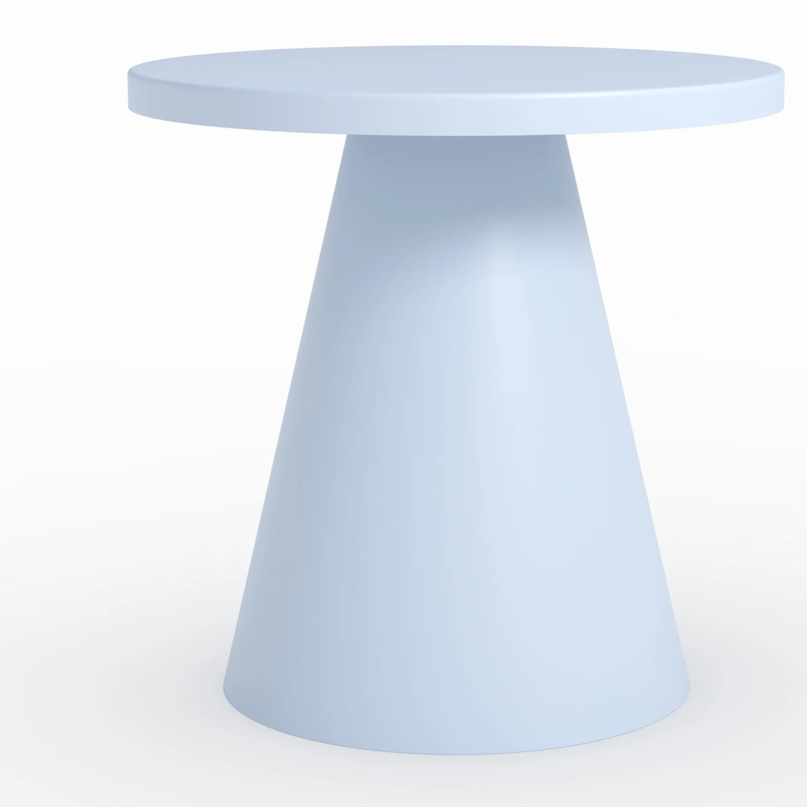 Table d'appoint de jardin en métal bleu pastel D45 cm  - Azuri