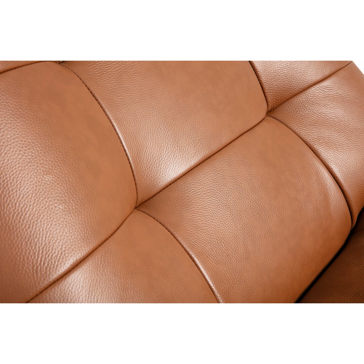 Fauteuil pivotant en cuir marron et métal noir HUXLEY