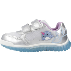 Zapatillas Niña de la marca GEOX  modelo B LIGHTYLOO GIRL PLATA