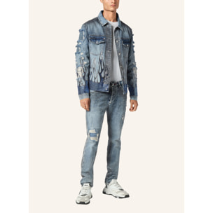 PHILIPP PLEIN Chaqueta vaquera FLAME
