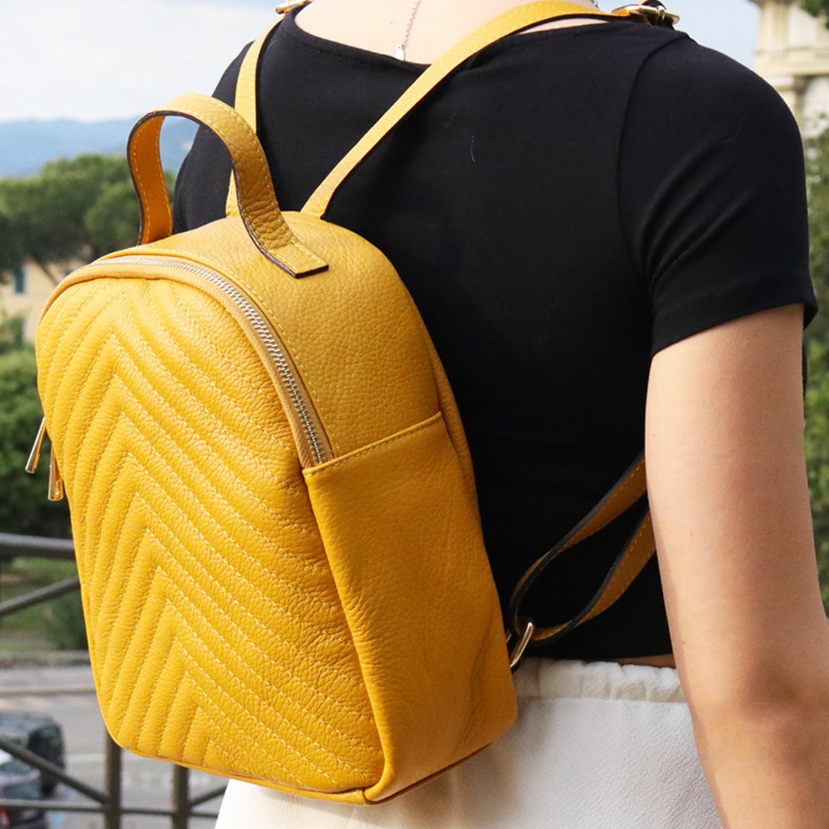 Mochila Cheval Firenze Zibal Amarillo