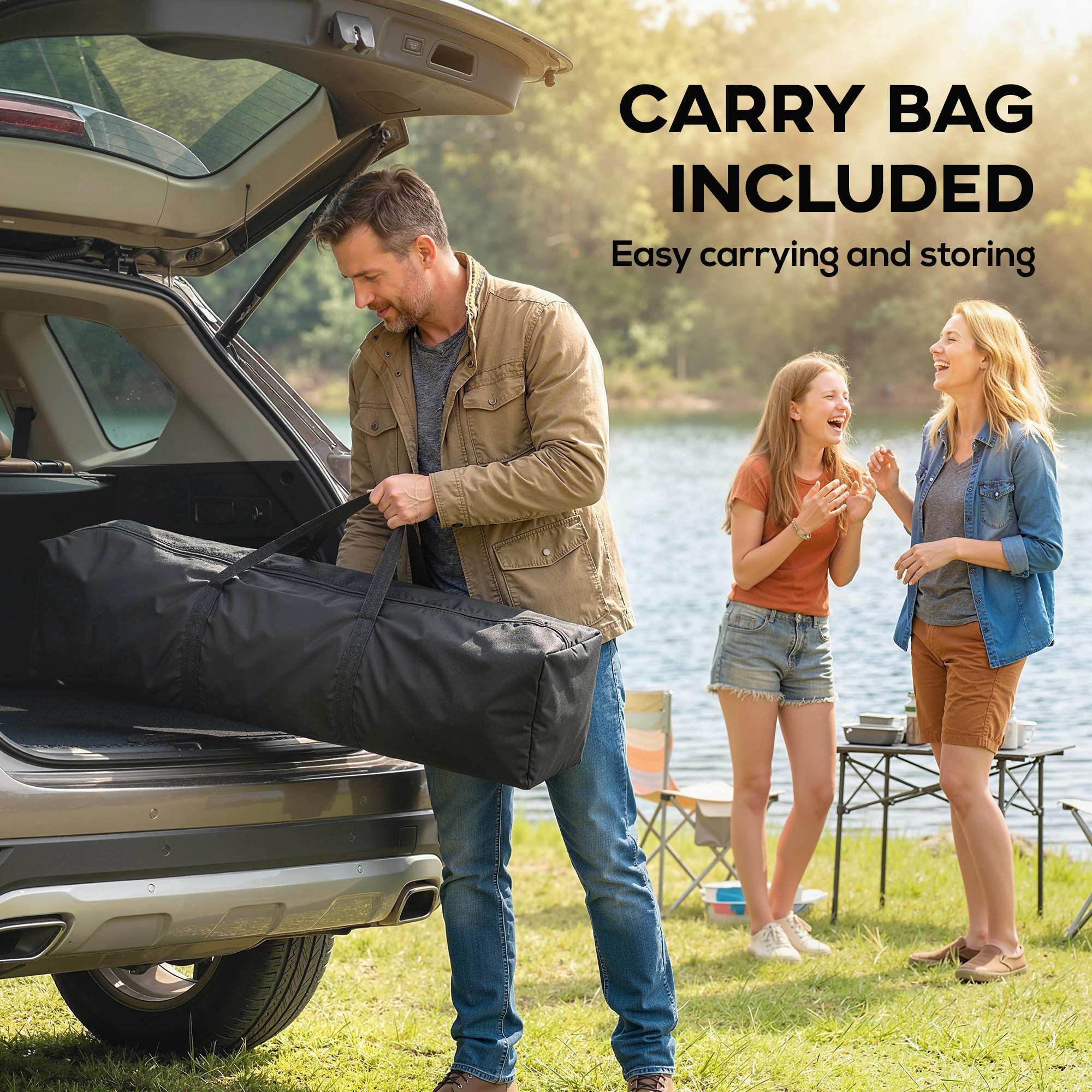 Tonnelle barnum pliable pop-up 2,5x2,5m sacs de lestage et transport inclus