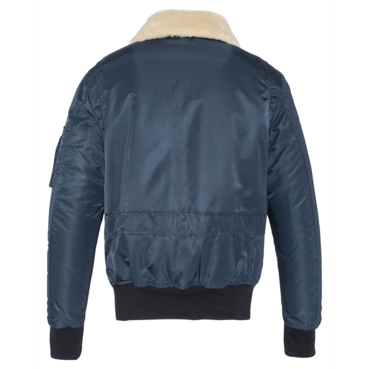 OHARA-RS FLIGHT JACKET WITH DETACHABLE PILE FUR COLLAR 100% RECYCLED NYLON
BLACK OR BROWN COLLAR= 100% POLYESTER
BEIGE OR RUST COLLAR= 60% ACRYLIC 40% CASHMERE Blu