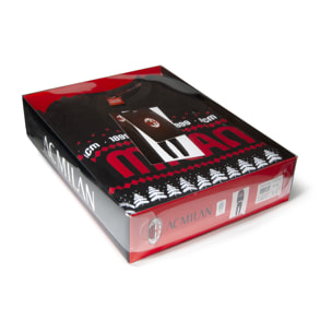 Tuta Homewear Uomo MILAN Prodotto Ufficiale Cotone Felpato NATALE