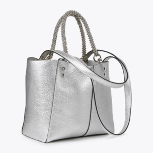 Borsa media metallizzata