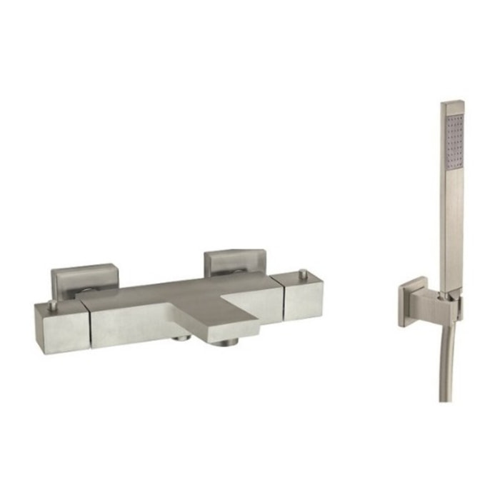 Mitigeur bain douche avec pommeau douche et support Paini Dax Grey Acier