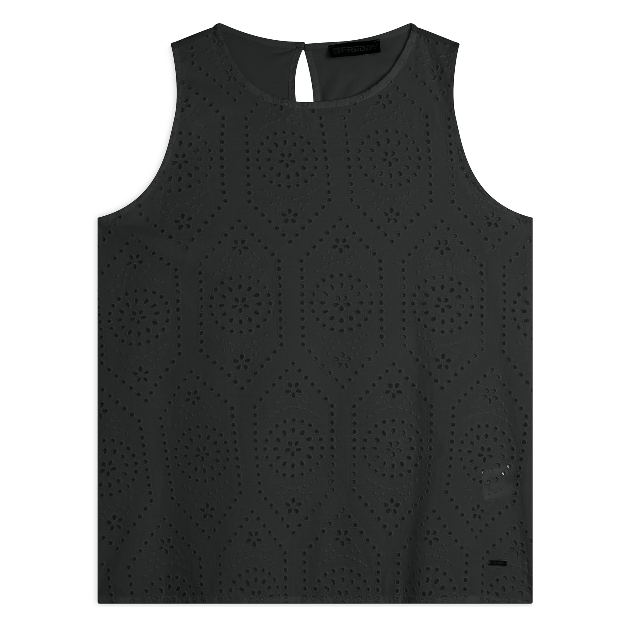 Canotta con fondo svasato e fronte Sangallo