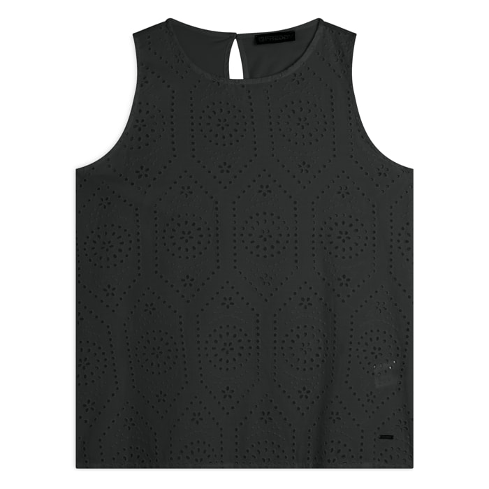 Canotta con fondo svasato e fronte Sangallo