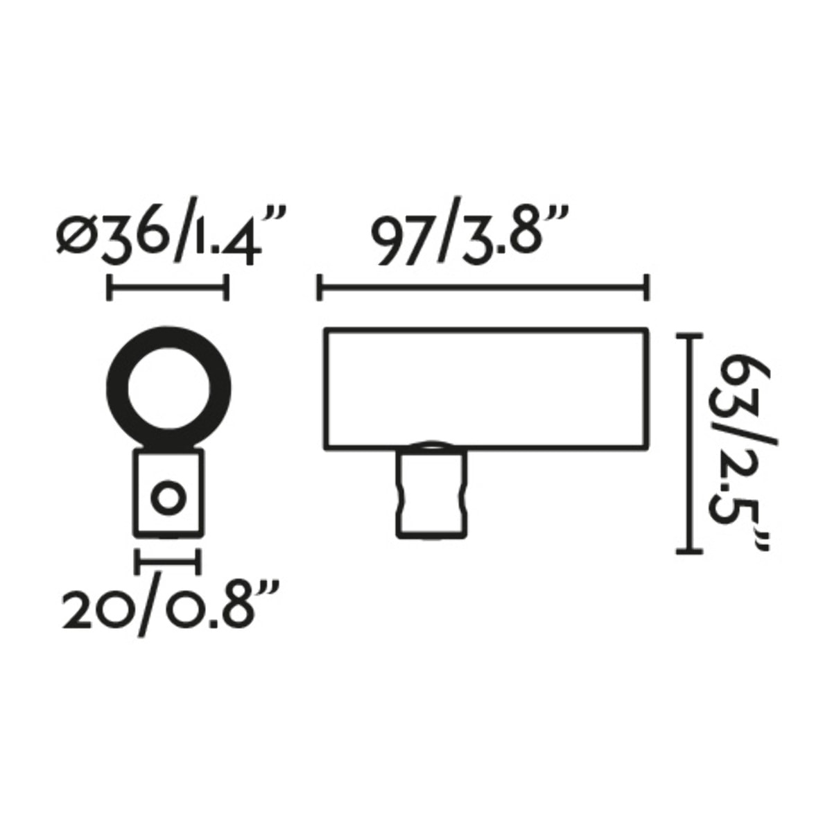 CLAP Proyector negro 6W 2700K 15°