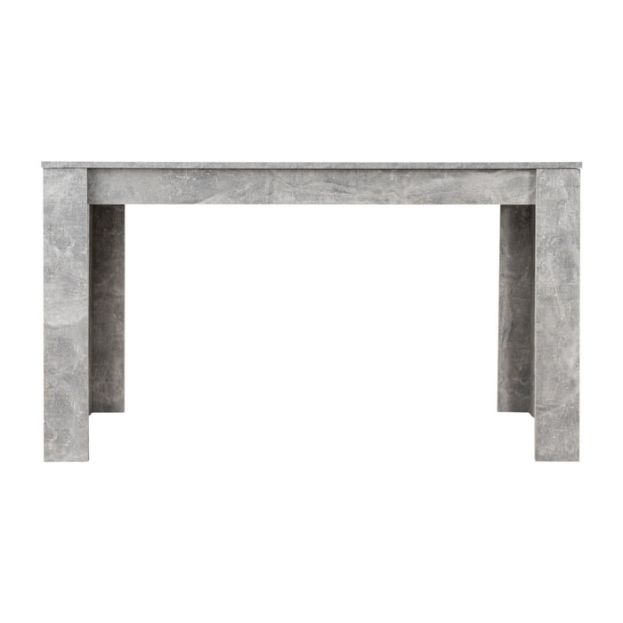 TAVOLO LISBONA CEMENTO 135X80.5 CM