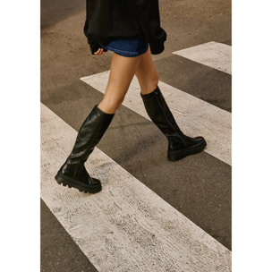 Botas de Mujer Corte Alto All Track High Negro D.Franklin
