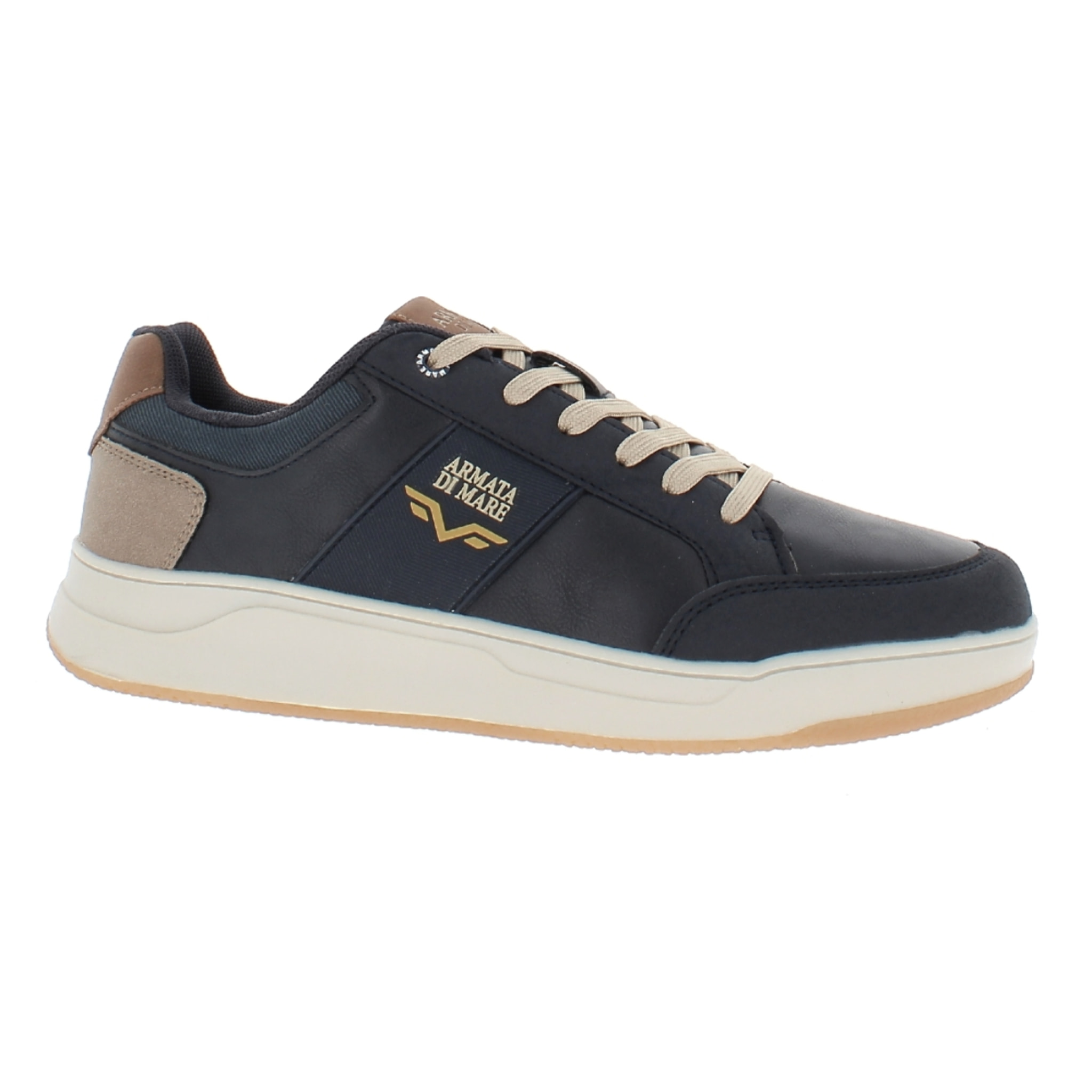Armata di Mare Scarpe Uomo Sneakers Basse Stringate con Soletta Rimovibile in Memory Foam AMU W24N621 Navy