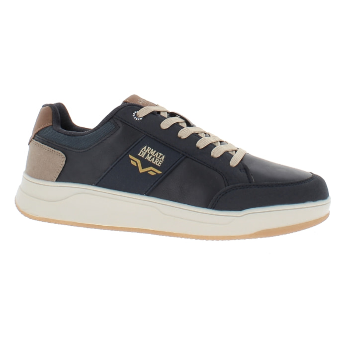 Armata di Mare Scarpe Uomo Sneakers Basse Stringate con Soletta Rimovibile in Memory Foam AMU W24N621 Navy