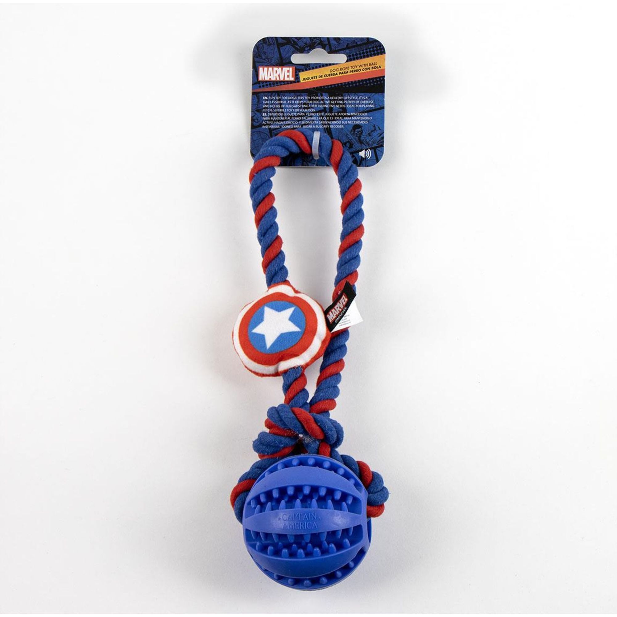 Juguete Para Perro Cuerda Avengers Capitan America