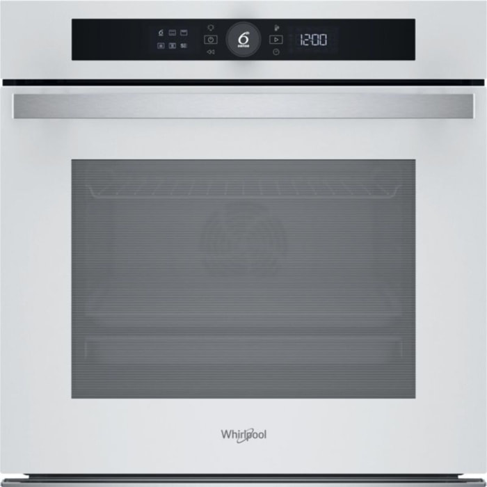 Four encastrable WHIRLPOOL WOI4S8PM1SWAF - Pyrolyse, 6ème Sens, Air Fry, Cuisson Multi-niveaux Cook4, Blanc