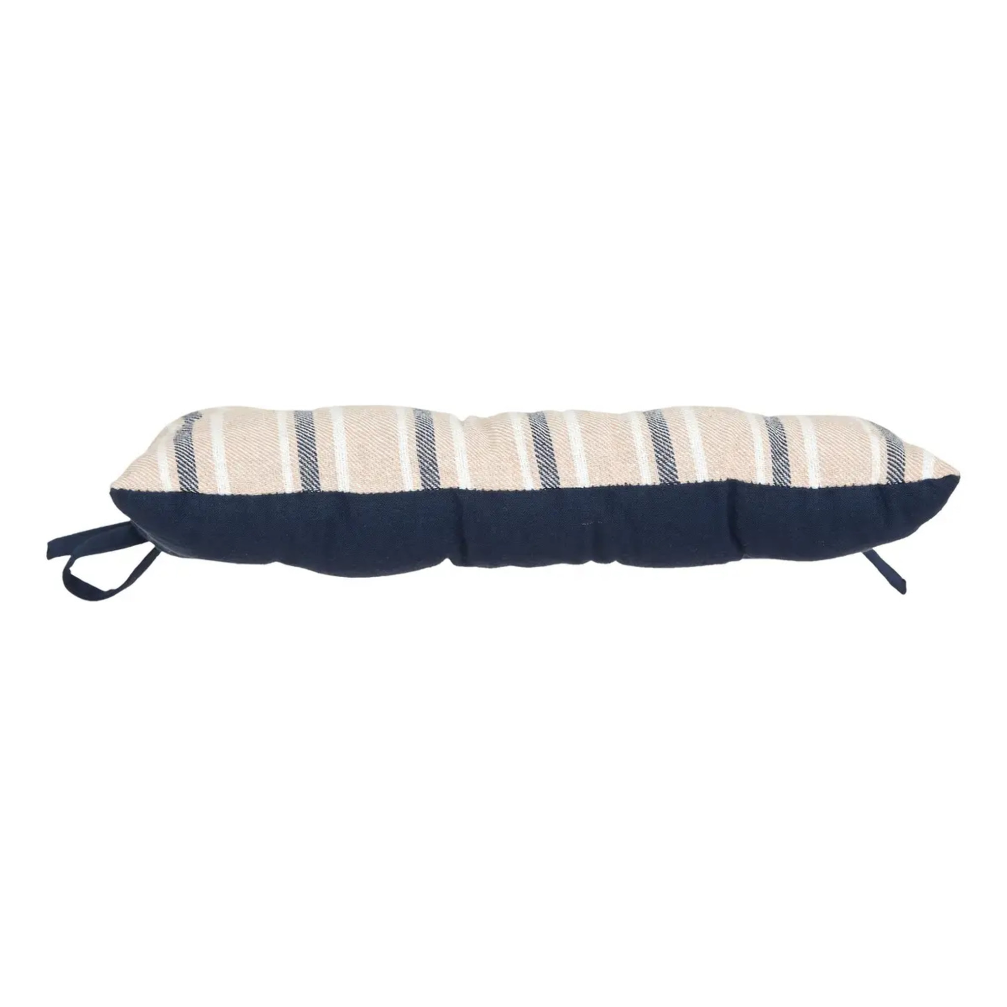Galette de chaise Groove 38x38cm rayée bleu navy