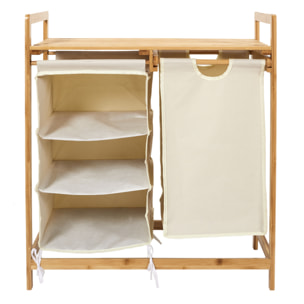 Rangement Compartiments Support Bambou