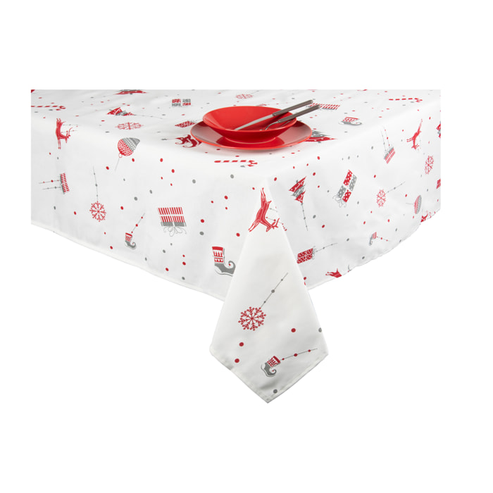 Tovaglia Excelsa – Merry Christmas, Cotone bianco