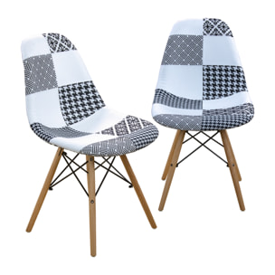 Pack 2 Sillas Estocolmo Patchwork