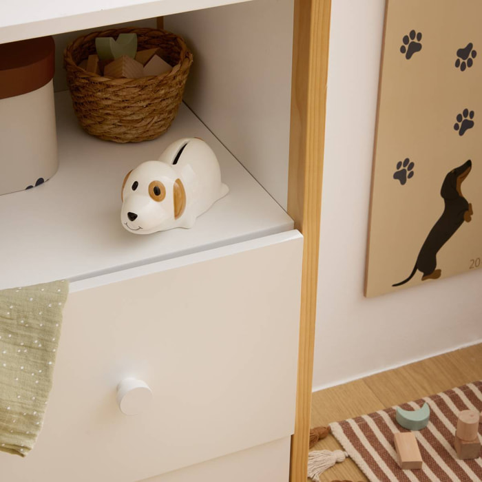 Tirelire chien Scott l.15cm céramique