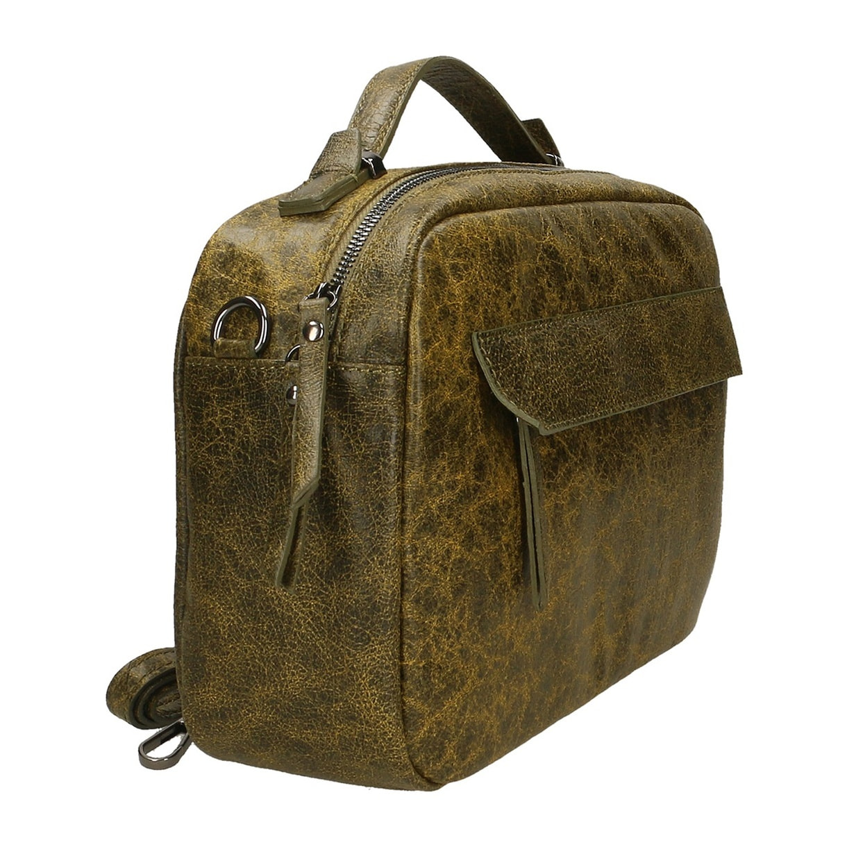 Borsa a mano unisex Modello Avelon - Vera Pelle - 20.0 x 29.0 x 9.0 cm