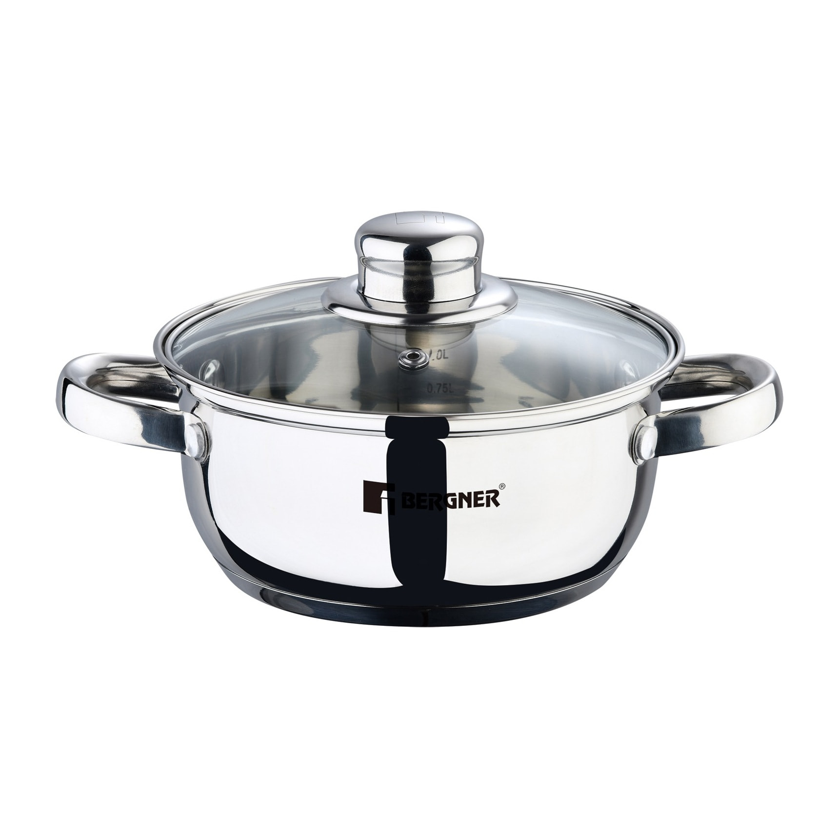 Batería de Cocina de 8 piezas en acero inoxidable Viena Bergner