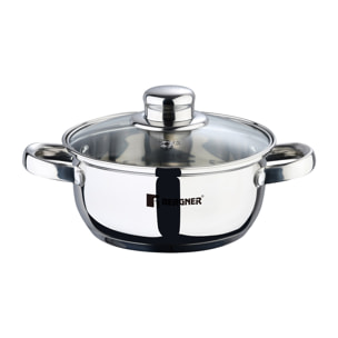 Batería de Cocina de 8 piezas en acero inoxidable Viena Bergner