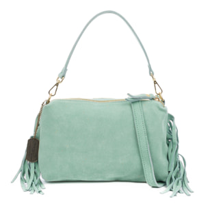 Benedetti Bolso de hombro Mujer. Piel auténtica Gamuza