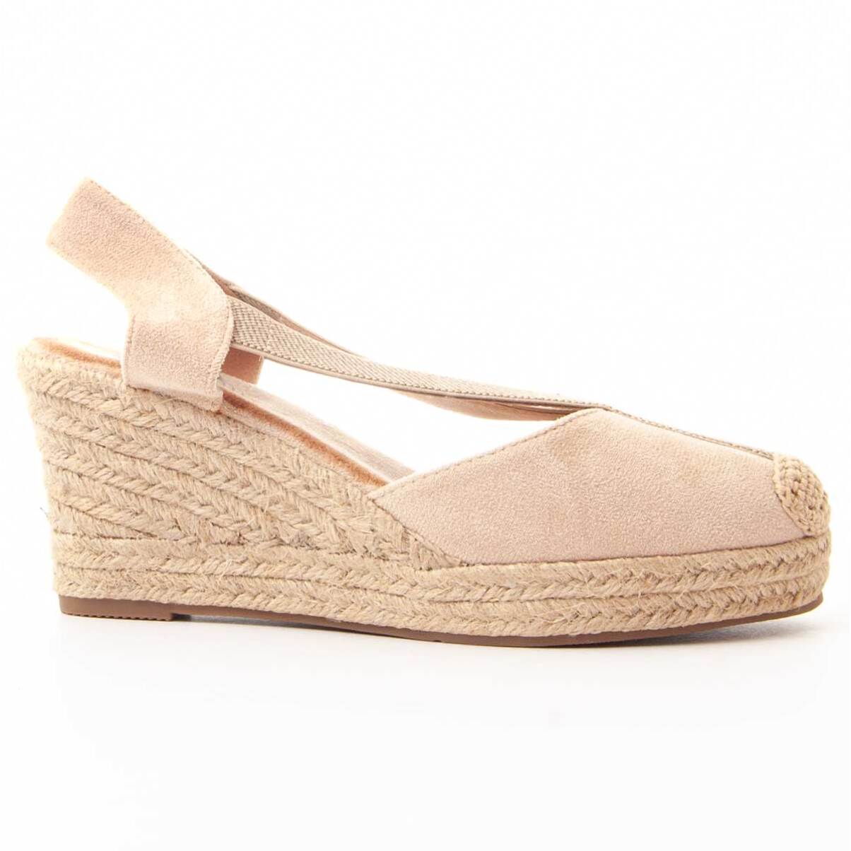 Alpargatas de Cuña - Beige - Altura: 8 cm